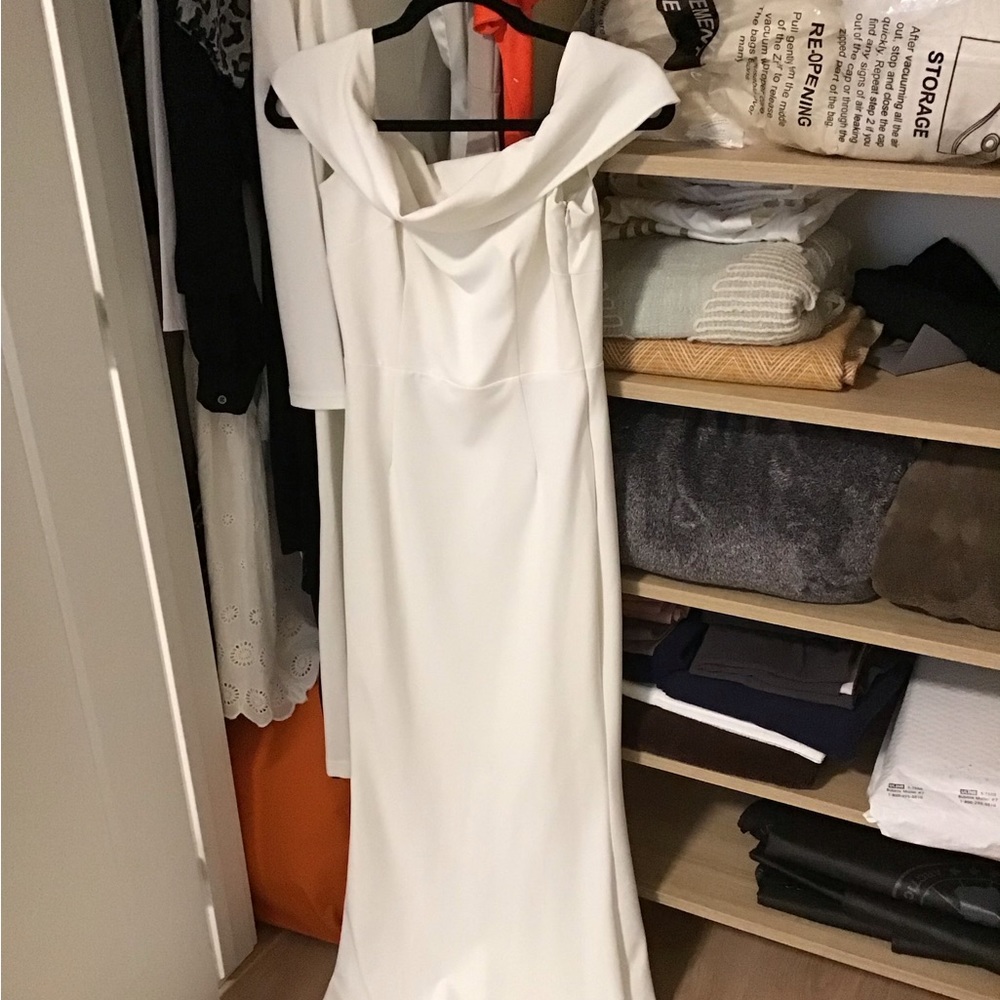 White long dress